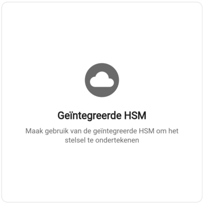 Knop geïntegreerde HSM